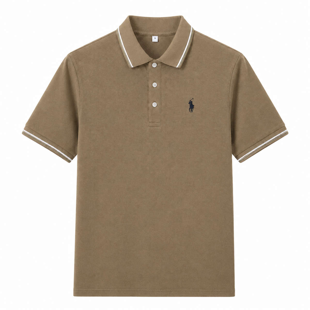 Contrast-Trim Polo Shirt