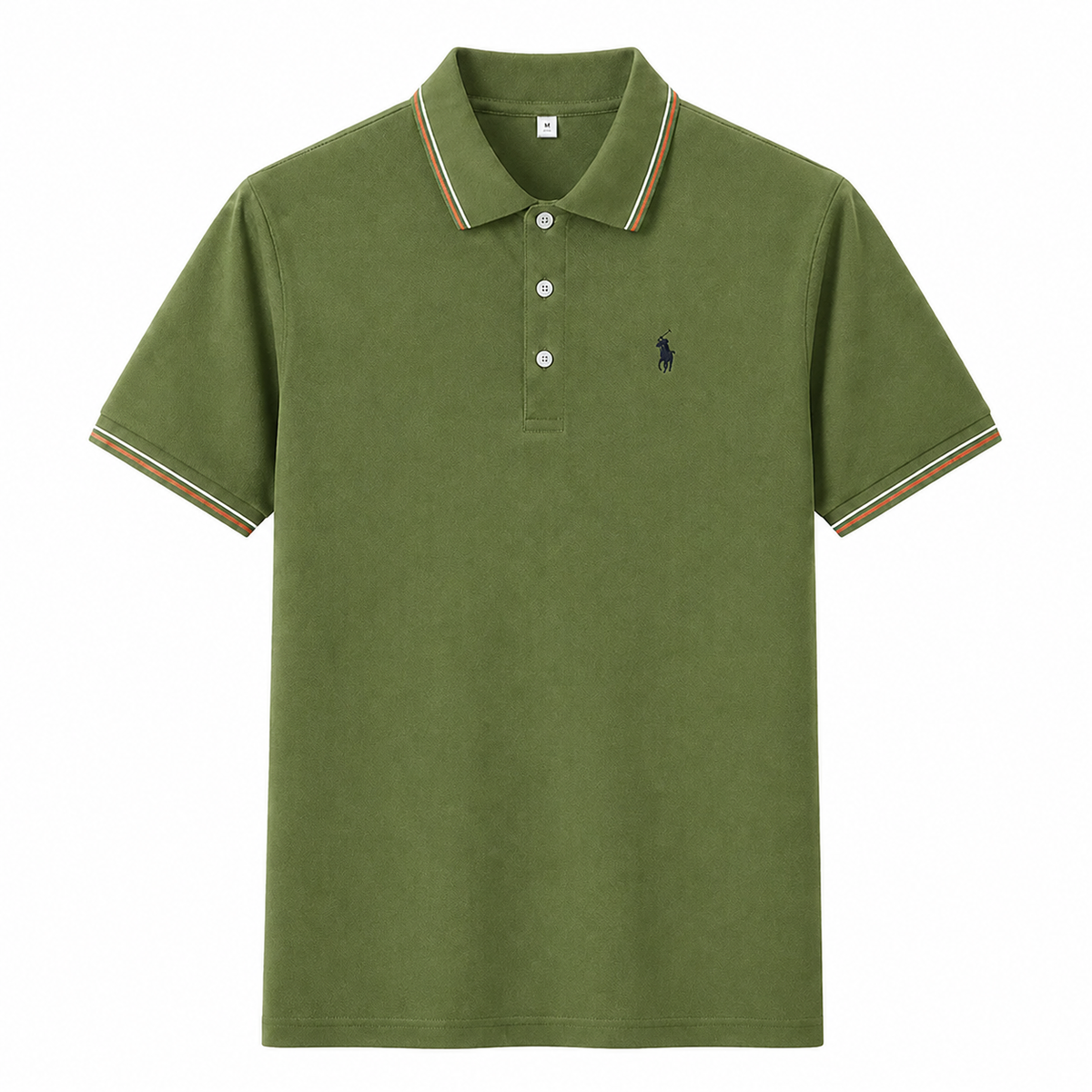Contrast-Trim Polo Shirt