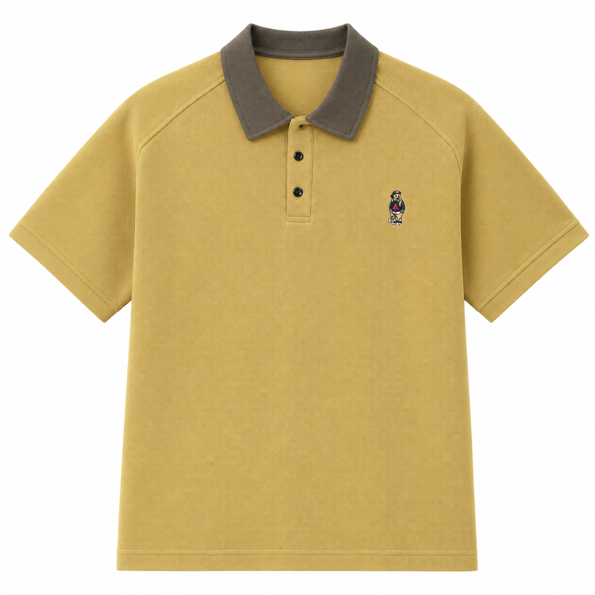 Two-Tone Collar Polo Shirt